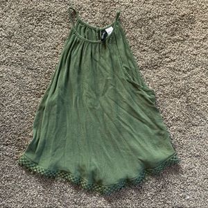 Green tank top